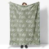 Personalized Name Soft Blanket Gift For Kids Baby